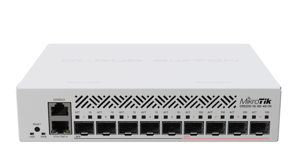 MikroTik Cloud Core Switch - CRS310-1G-5S-4S+IN