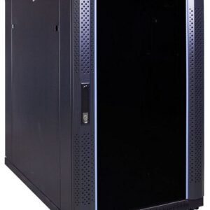 netzwerkdirekt Serverschrank - 18 HE 19”, Glastür, 600 x 1000 x 1000mm