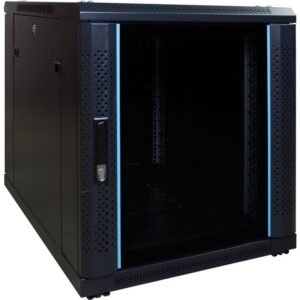 netzwerkdirekt Serverschrank - 12 HE, Glastür, 600 x 800 x 720mm